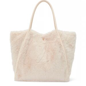 Victoria’s Secret Cream Fur Tote Bag